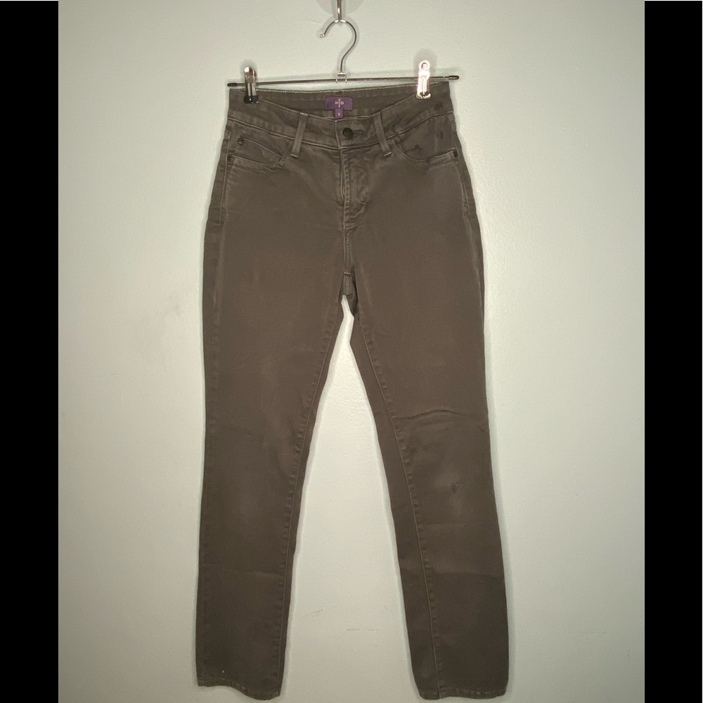 NYDJ Jade Gunmetal Denim Legging Mid Rise Size 2 - Picture 4 of 16